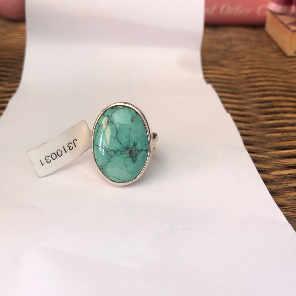 Turquoise sterling silver ring